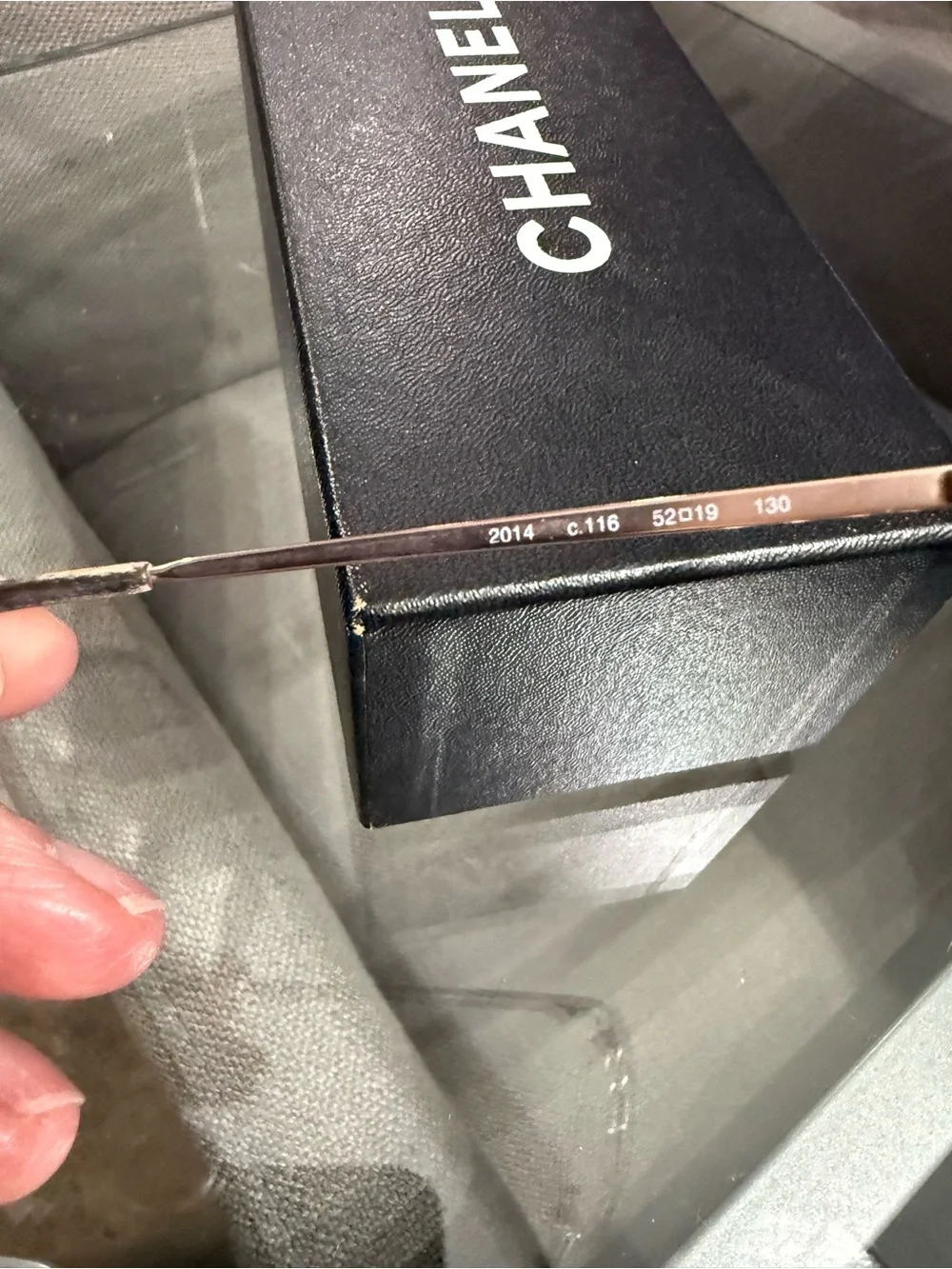 CHANEL Rimless Women's Glasses with bronze Accents